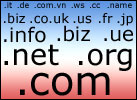 Domain Names List of Top Level Domains